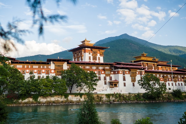 Dzong Monastery in Bhutan Asia